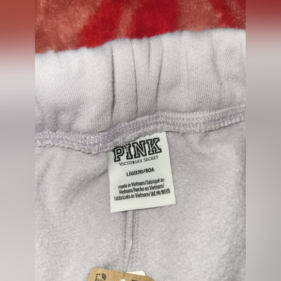 Vs pink bling boyfriend sweatpants, size large. NWT. - Picture 3 of 14